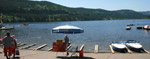 Titisee - Ufer mit Bootsverleih und Rundfahrten